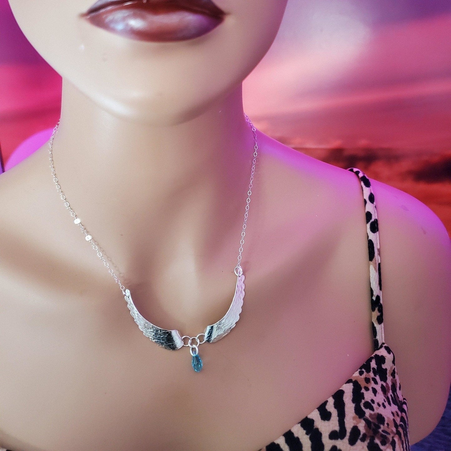 SeraphicSilver Angel Wings Necklace