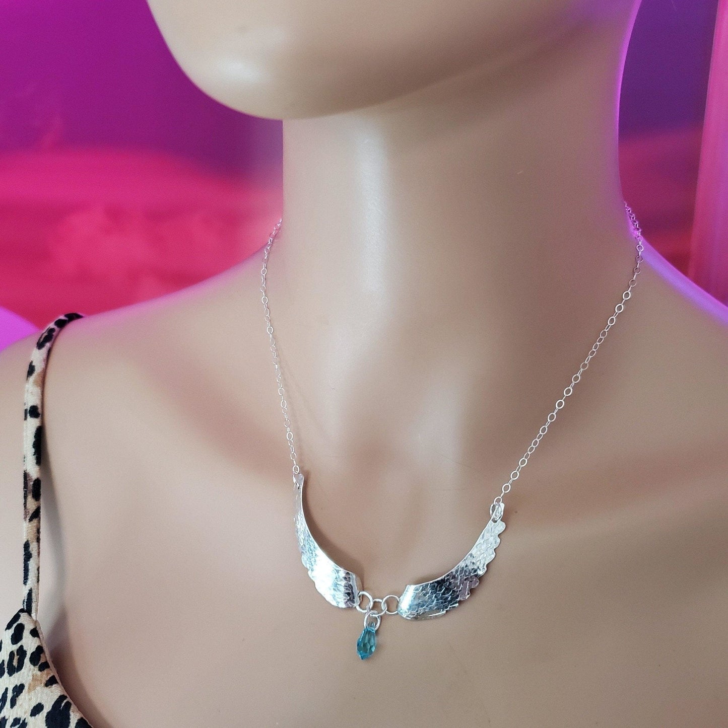 SeraphicSilver Angel Wings Necklace