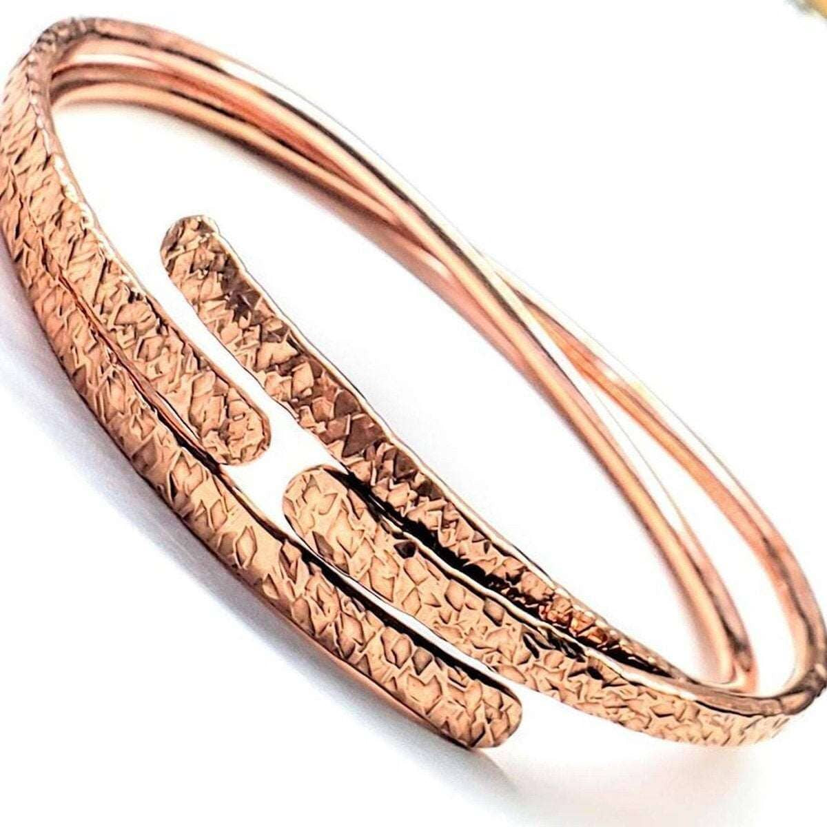 ForgedFlow Adjustable Copper Bangle