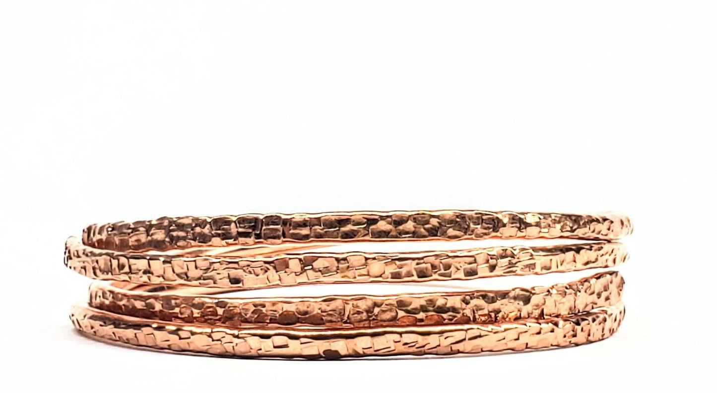 HarmonyLink Copper Bangle Set