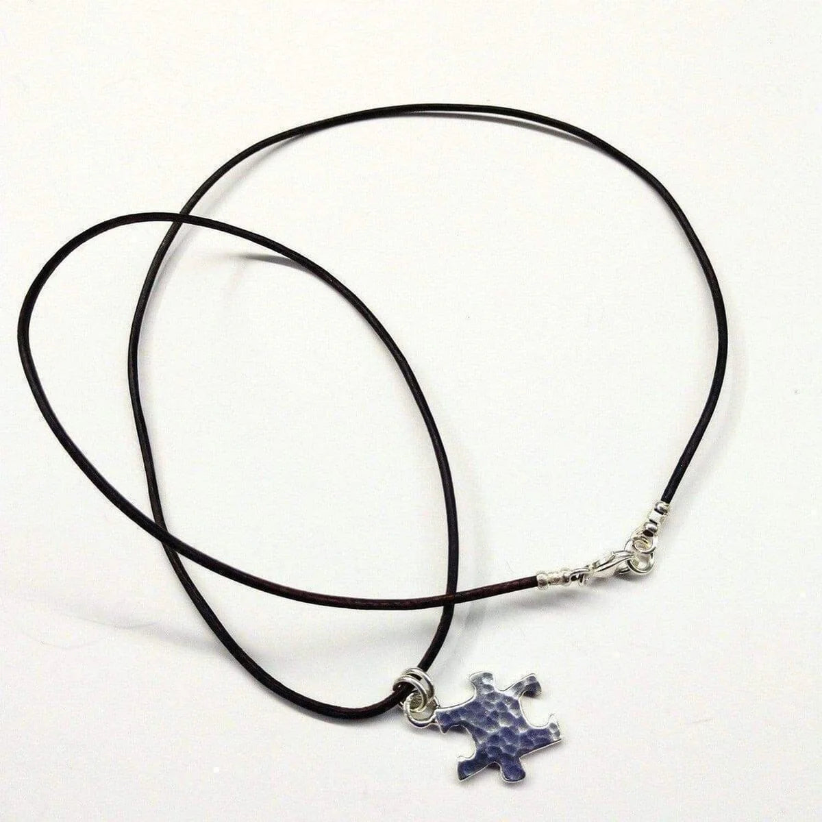  SilverPuzzle Autism Awareness Necklace