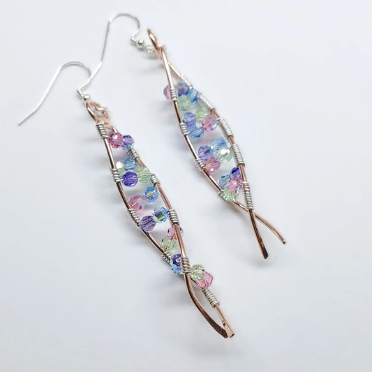 HelixGlow Crystal Earrings