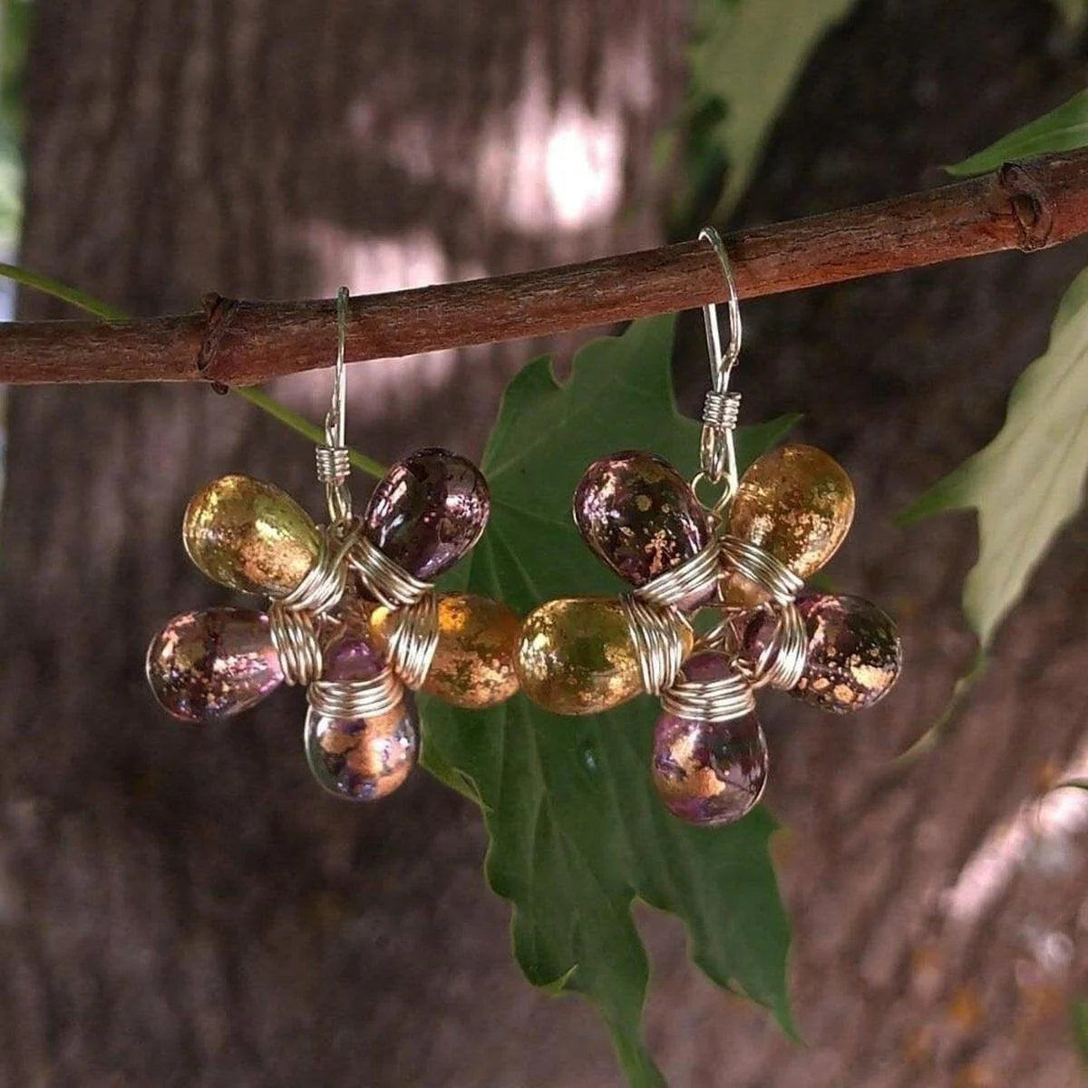 BlossomGlow Sterling Earrings