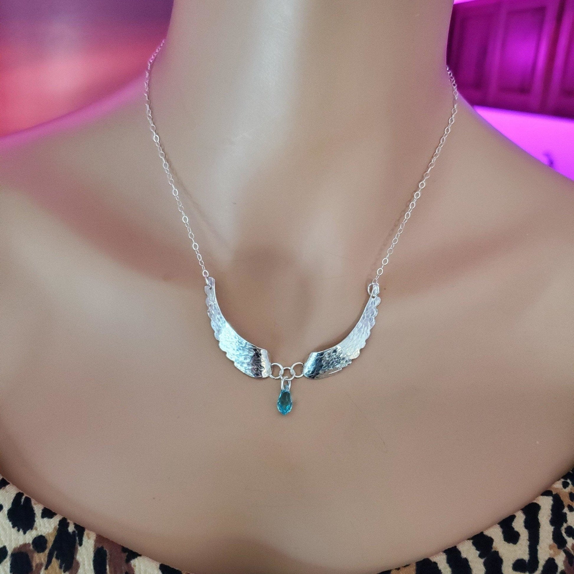 SeraphicSilver Angel Wings Necklace