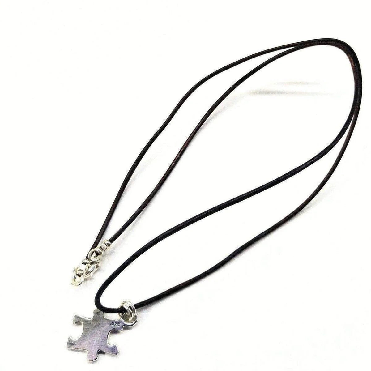  SilverPuzzle Autism Awareness Necklace