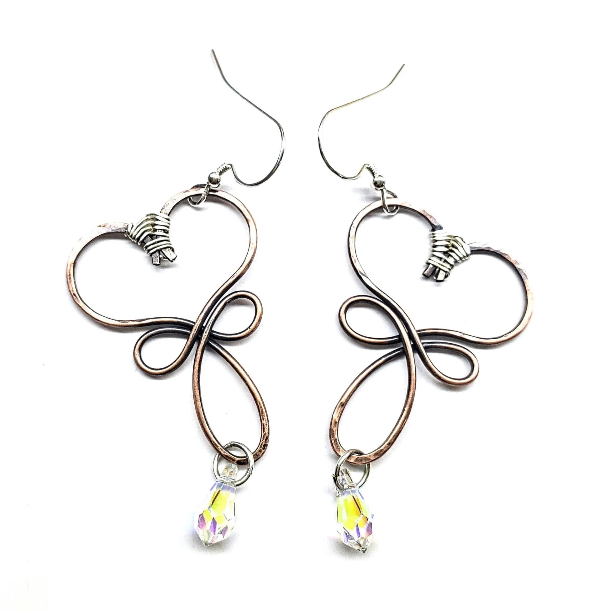 EmberLove Crystal Heart Earrings