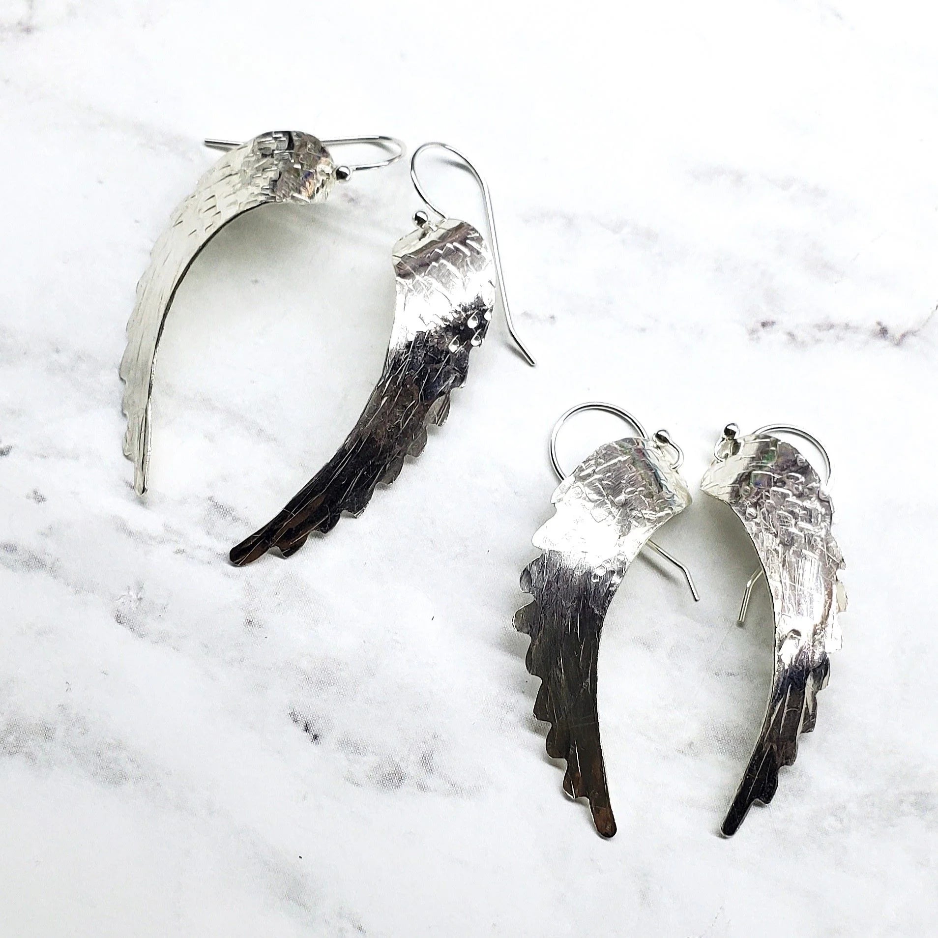 SilverWings - Angel Earrings