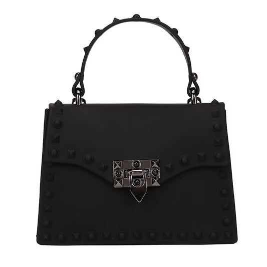 High Quality Women PVC Handbags Fashion Ladies Shoulder Bag Luxury Designer Crossbody Bags for Women Small Rivet Messenger Bags (022)