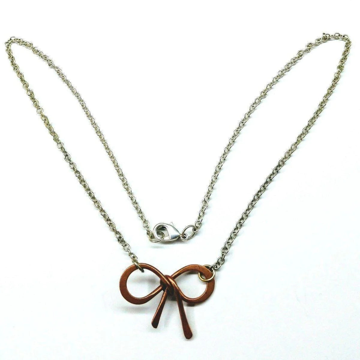 CopperBow Silver Chain Necklace