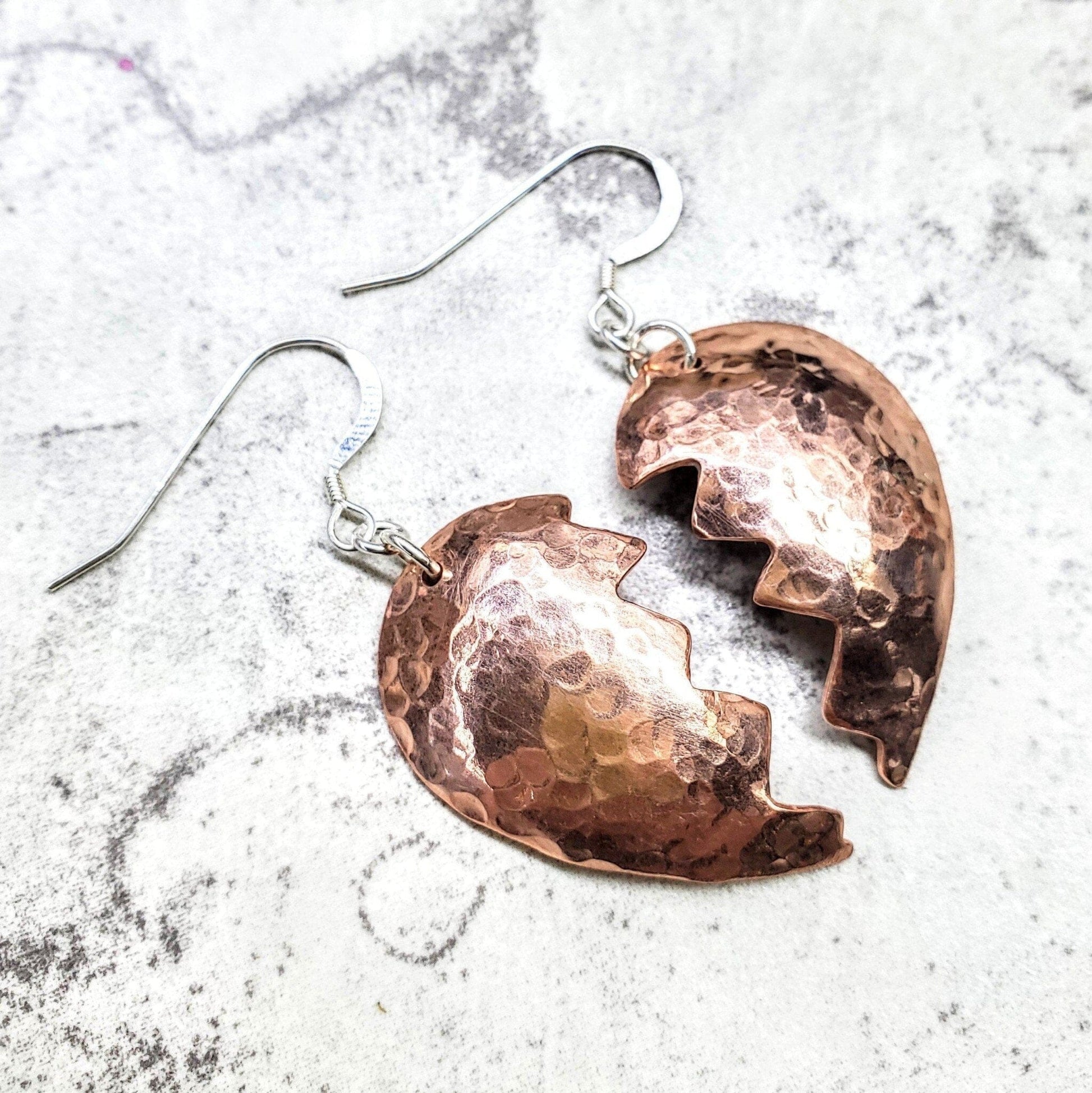 HeartHeal Sculpted Copper Earrings