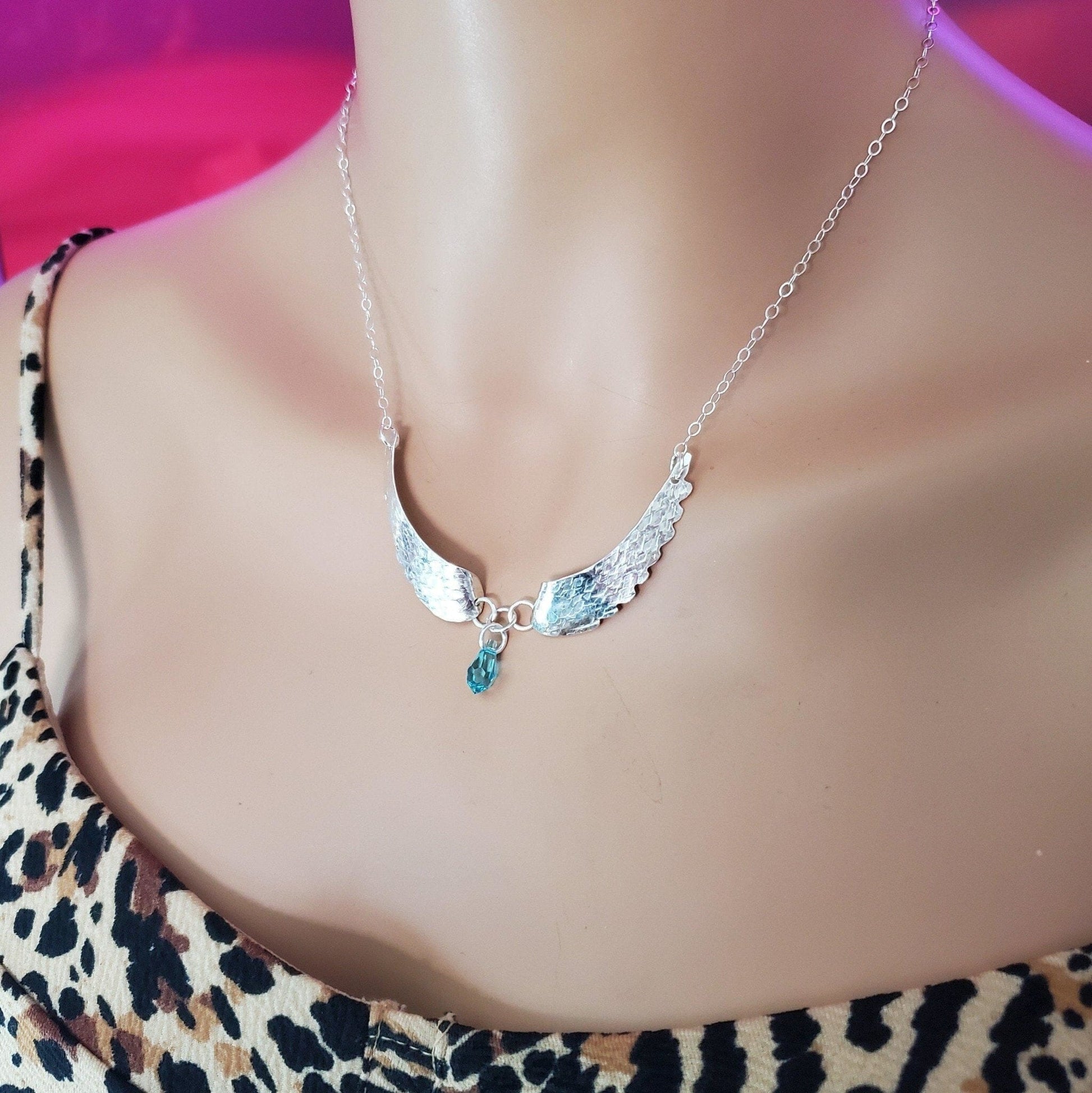 SeraphicSilver Angel Wings Necklace