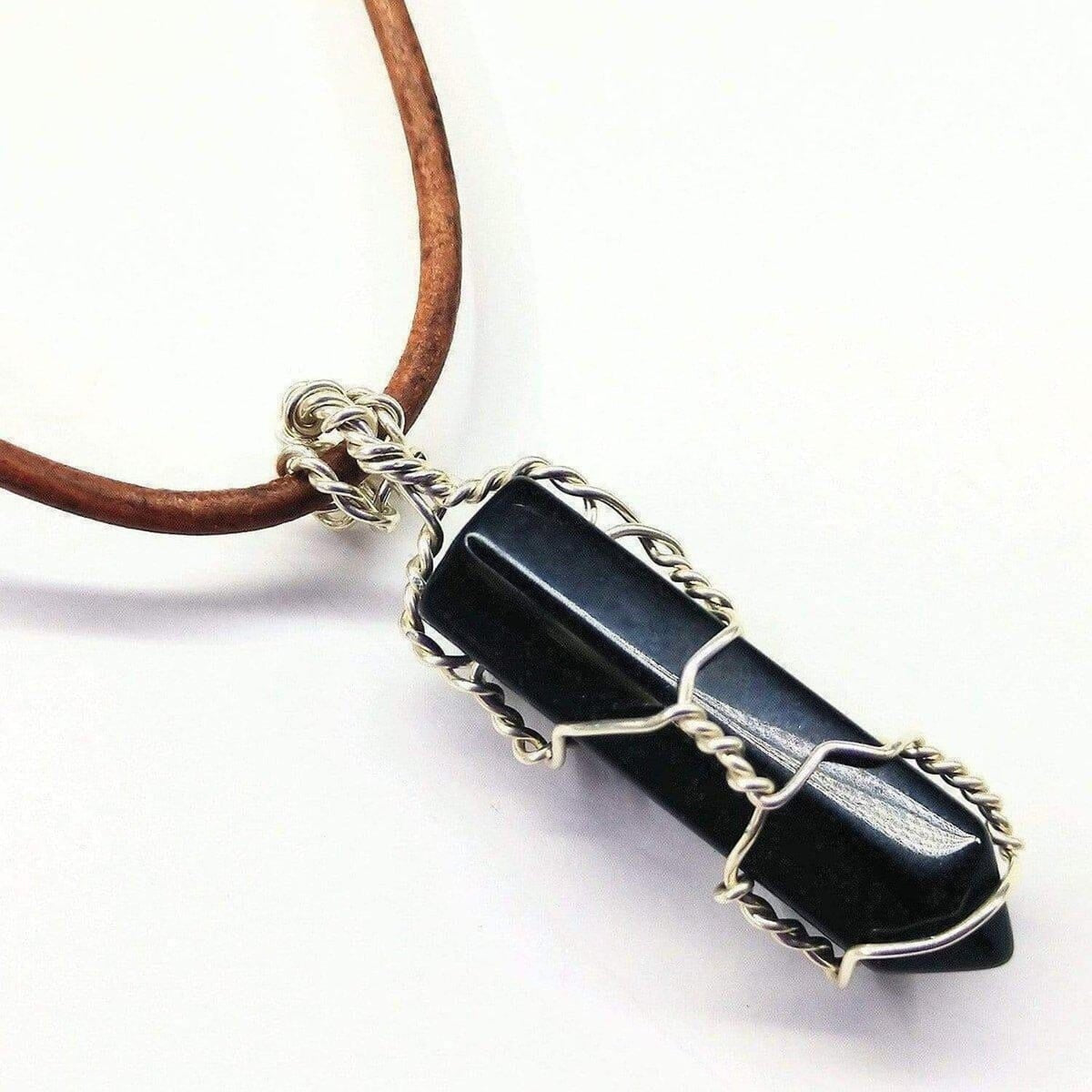 CrystalWoven Silver Point Pendant