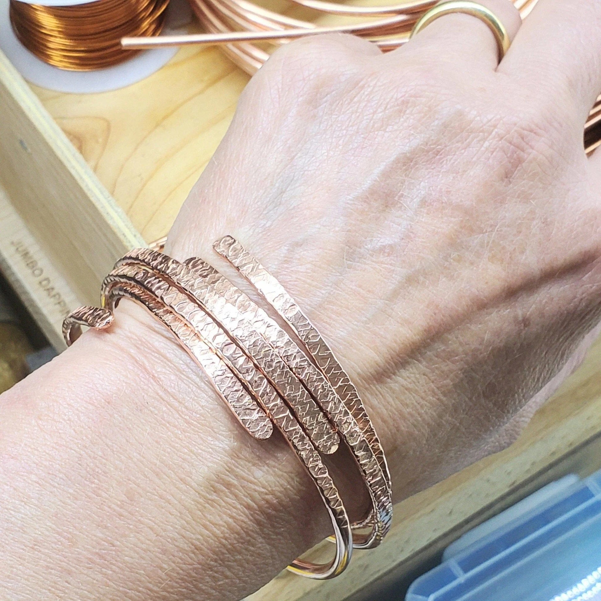 ForgedFlow Adjustable Copper Bangle