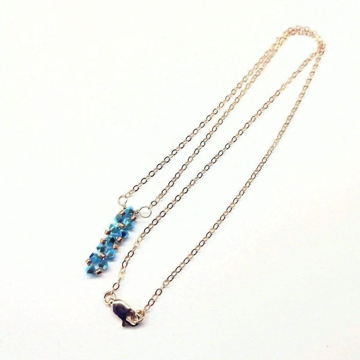 SugarGlitz Crystal Bar Necklace