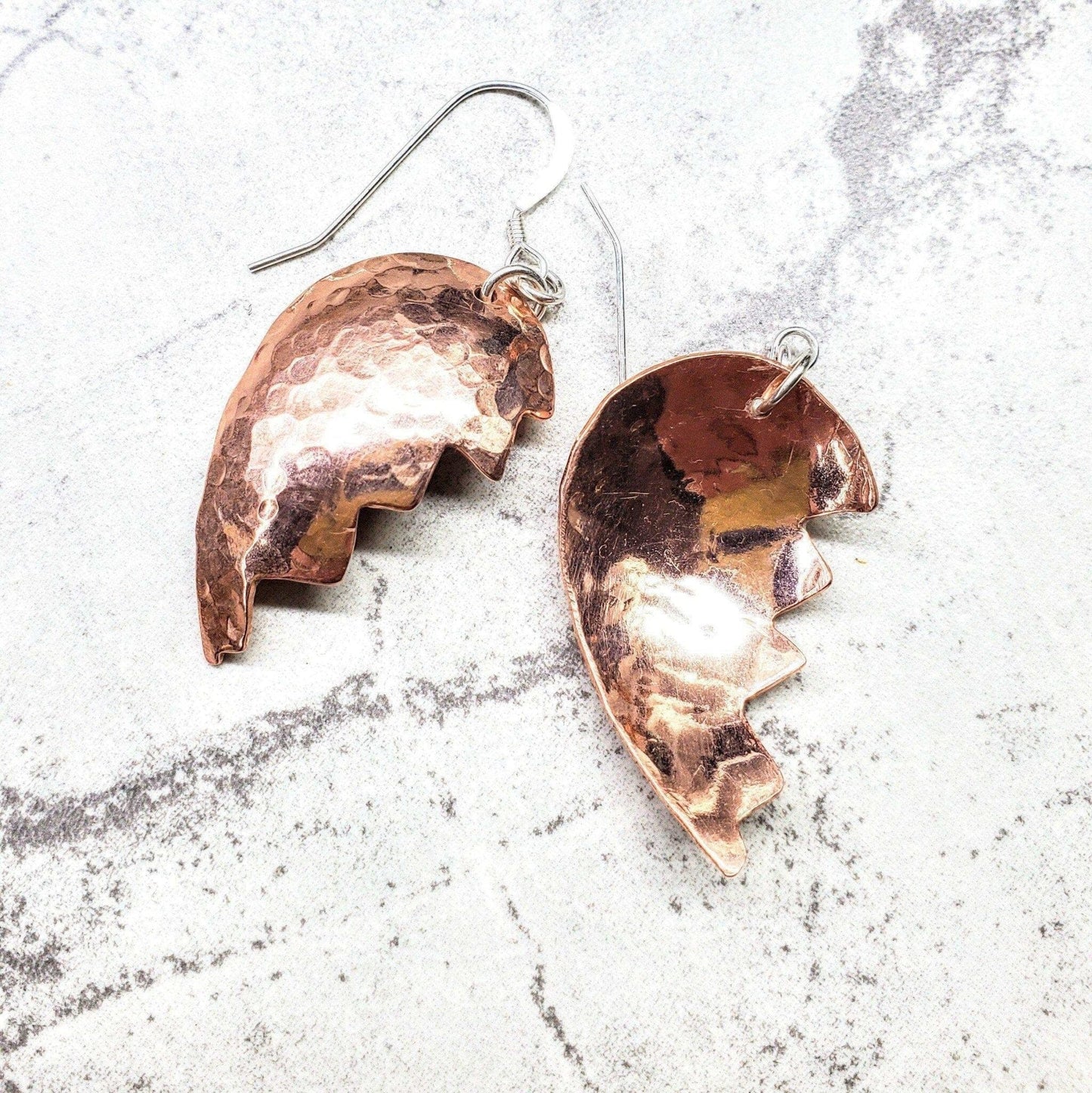 HeartHeal Sculpted Copper Earrings