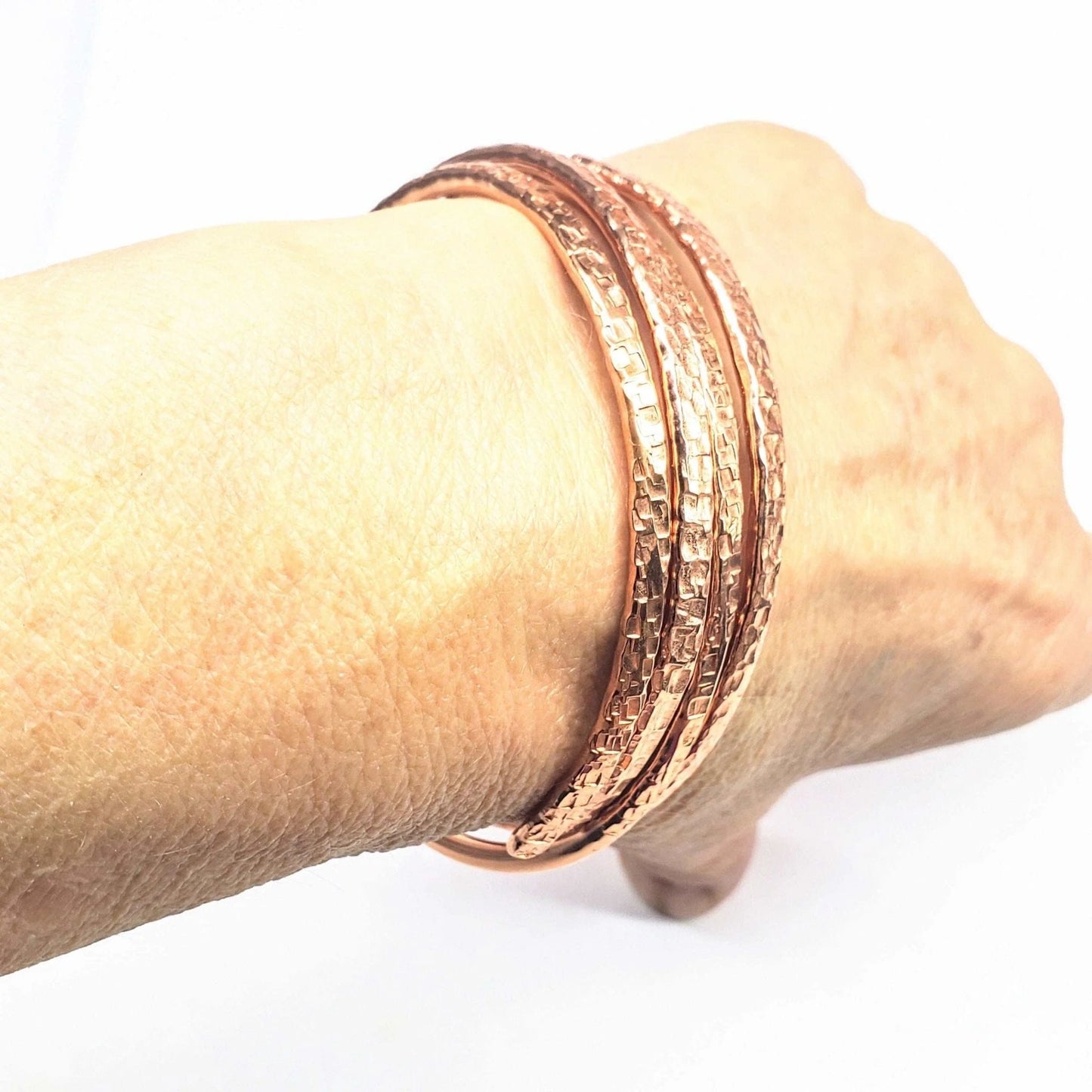 HarmonyLink Copper Bangle Set