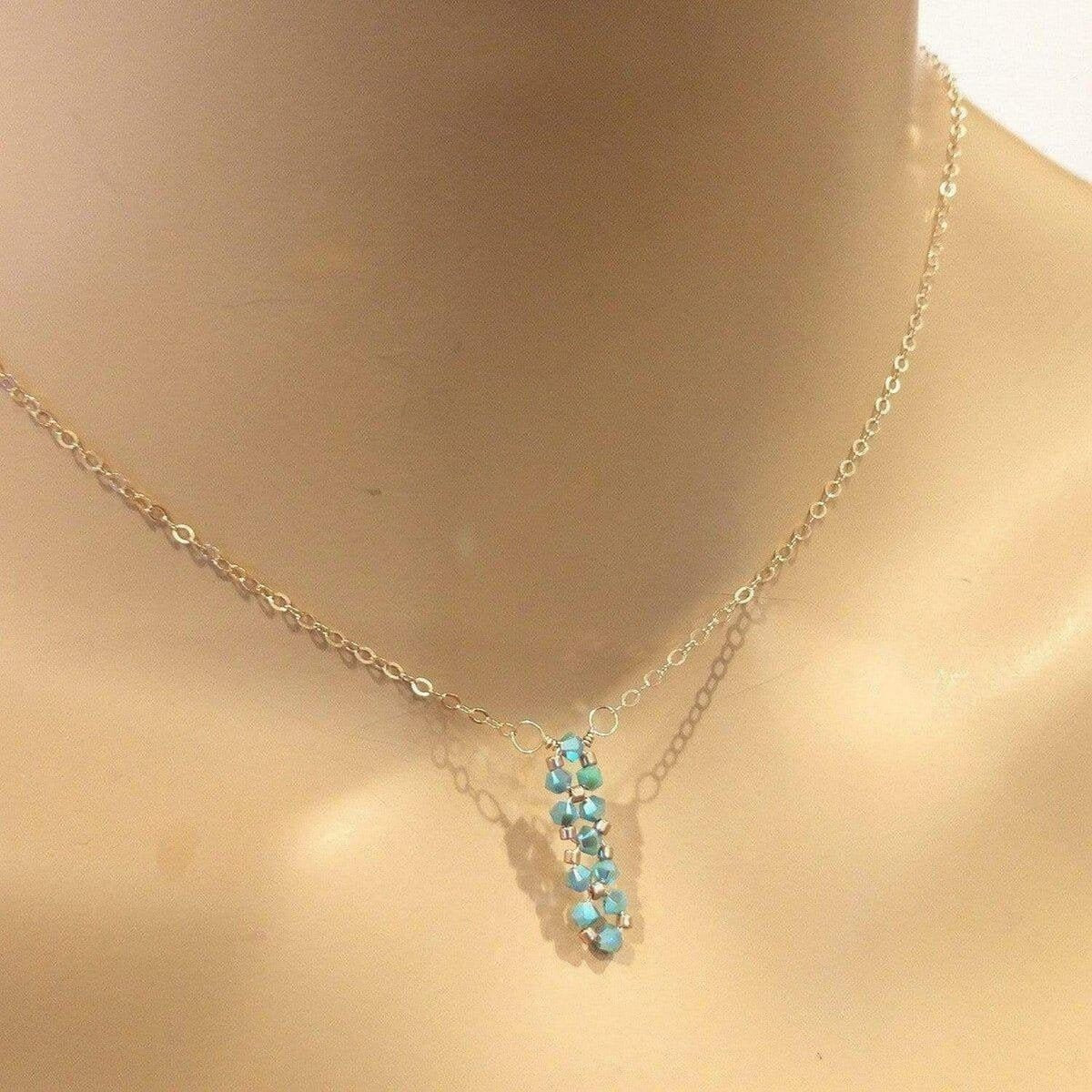 SugarGlitz Crystal Bar Necklace