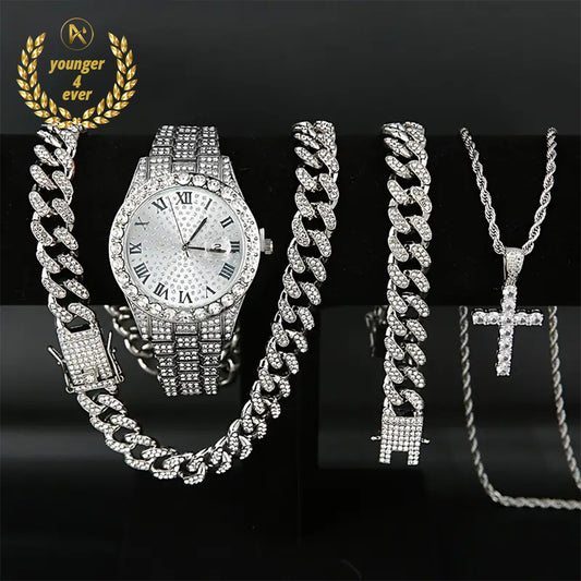 Hip-Hop Watch Set for Men