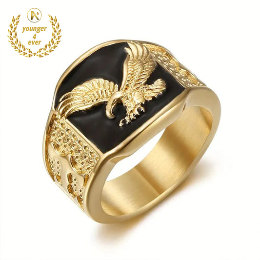 GREPPN 316L Stainless Steel Eagle Ring