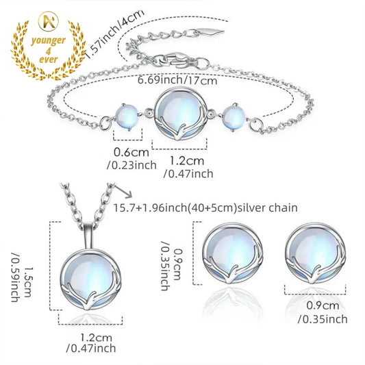 Moonstone Jewelry Set