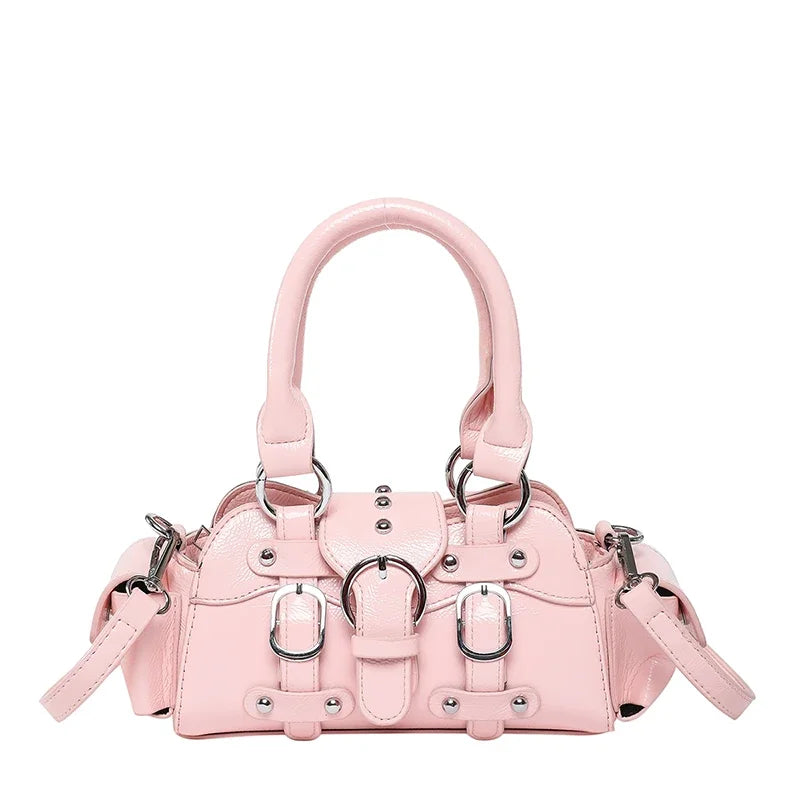 2025 New PU Square Shoulder & Crossbody Bags Solid Popularity Hot Trendy Stylish Design Y2K Style Handbags for Women Fashionable (033)