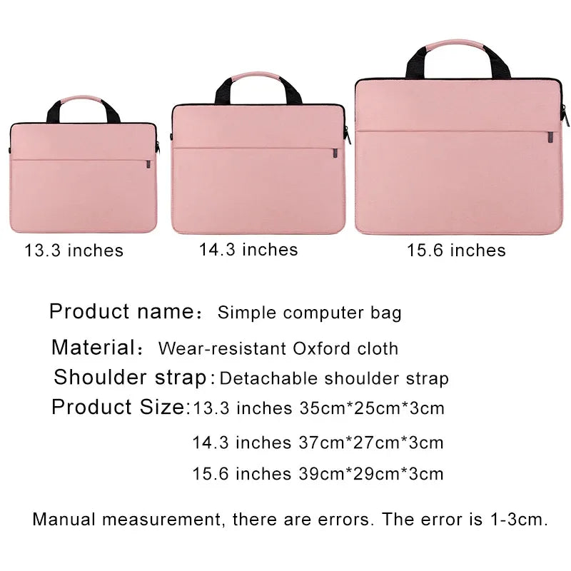 Laptop Bag Women 2025 13.3 14.1 15.6 17 Inch Office Notebook Sleeve Case Travel Computer Handbag Elegant Fashion Luxury (079)