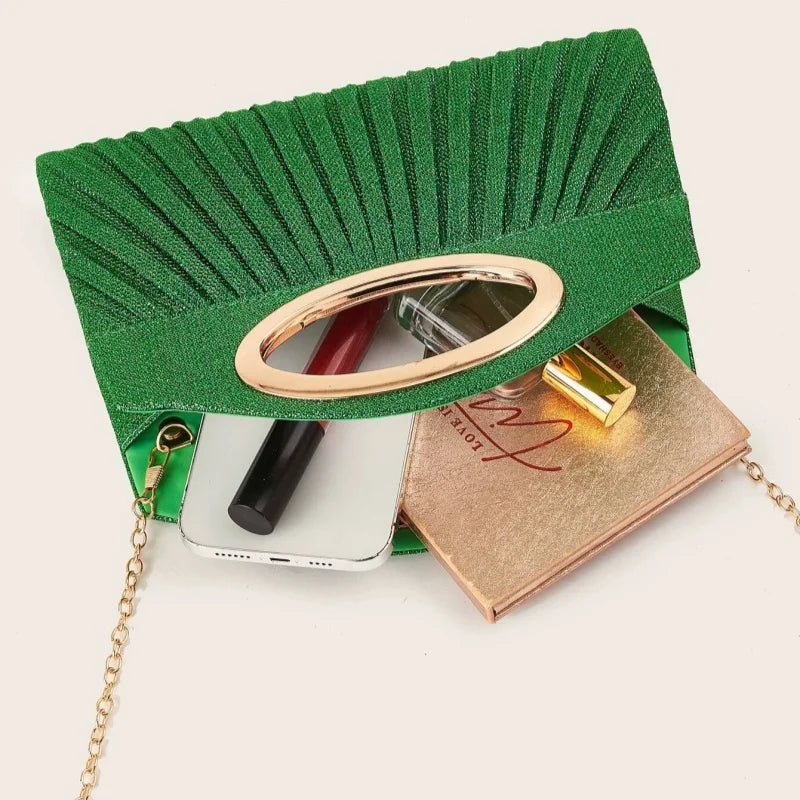 Fashion Elegant Clutch Bag New 2025 Hot Selling Chain Dinner Bag Bride Bridesmaid Lady Handbag Factory Outlet (039)