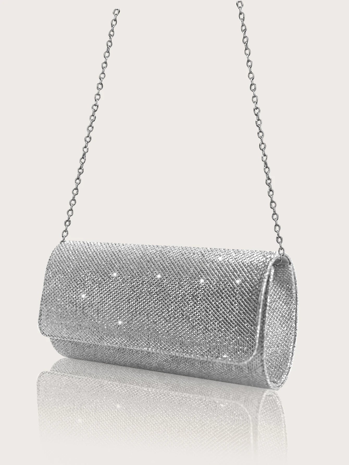 Sophisticated and Elegant Sparkly Party Clutches and Wallets Paired with Luxe Rhinestone Necklace, Earrings and Bracelet Sets. (051)