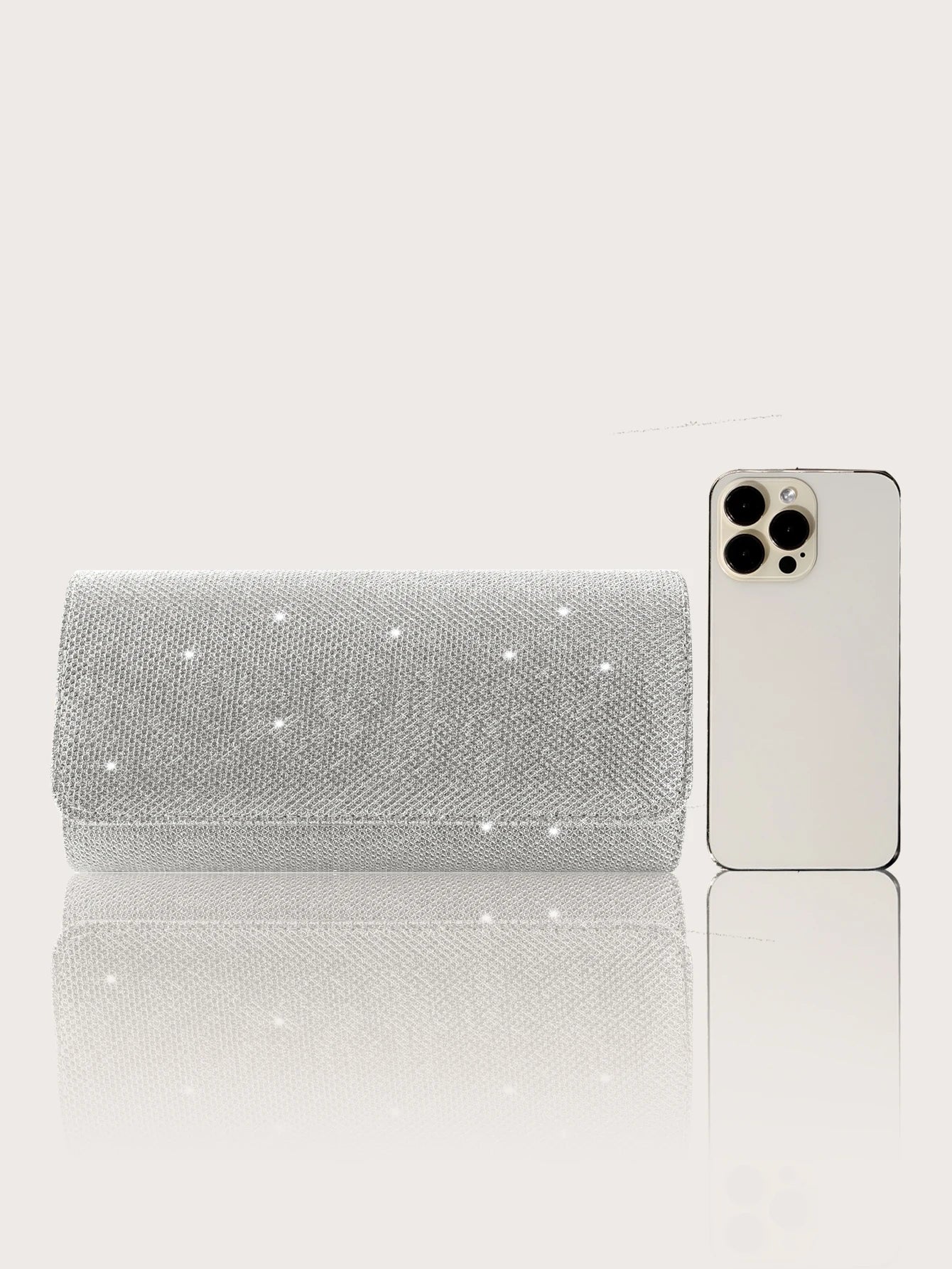 Sophisticated and Elegant Sparkly Party Clutches and Wallets Paired with Luxe Rhinestone Necklace, Earrings and Bracelet Sets. (051)