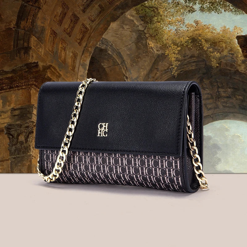 Minimalist Fashionable Exquisite Women'S Shoulder Bag with Chain Shoulder Strap Design Versatile for Commuting and Gatherings (062)