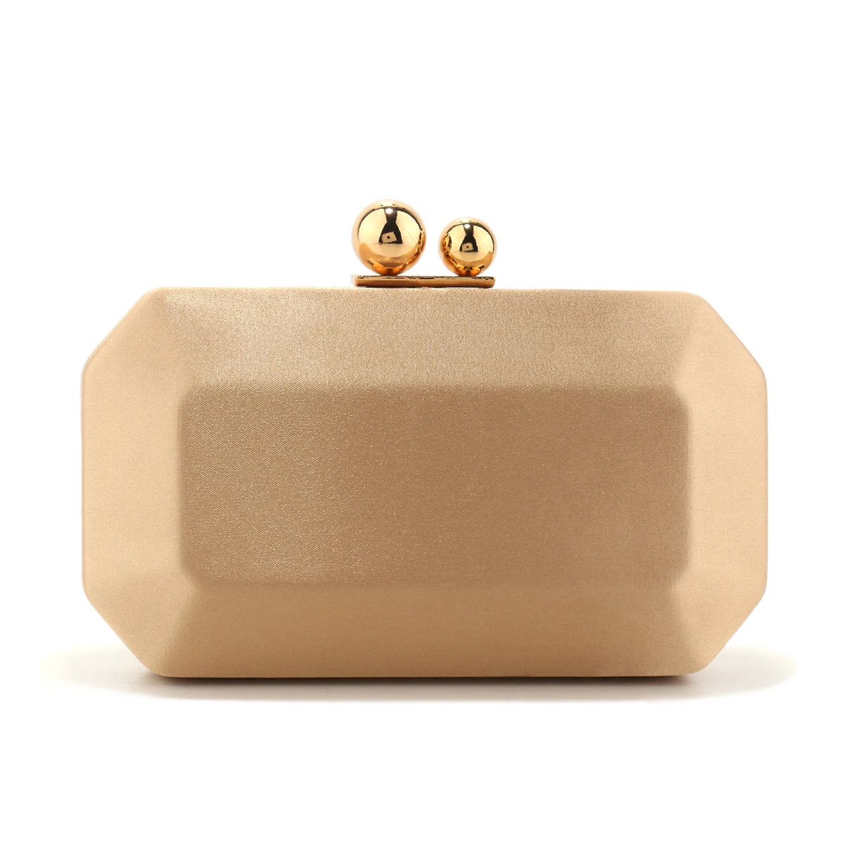 Golden Design Satin Luxury Women Evening Bags Small Flap Fashion Metal Elegant Glitter Clutch Bags for Wedding Partry Prom Dress (073)