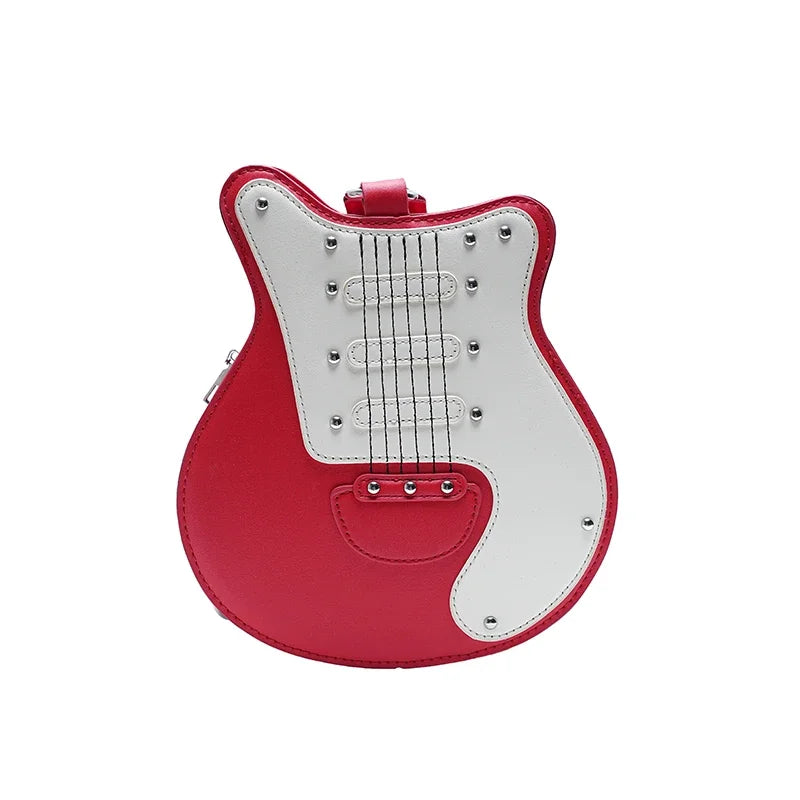 PU Niche Design Crossbody Bag Fashion Personality Guitar Female Bags on Sale 2025 Brand Versatile High Quality Shoulder Bags (060)