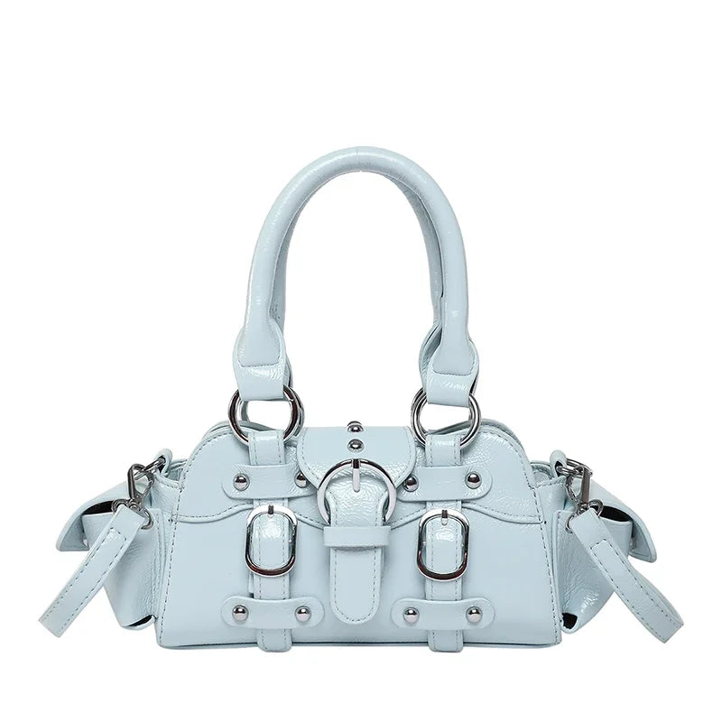 2025 New PU Square Shoulder & Crossbody Bags Solid Popularity Hot Trendy Stylish Design Y2K Style Handbags for Women Fashionable (033)