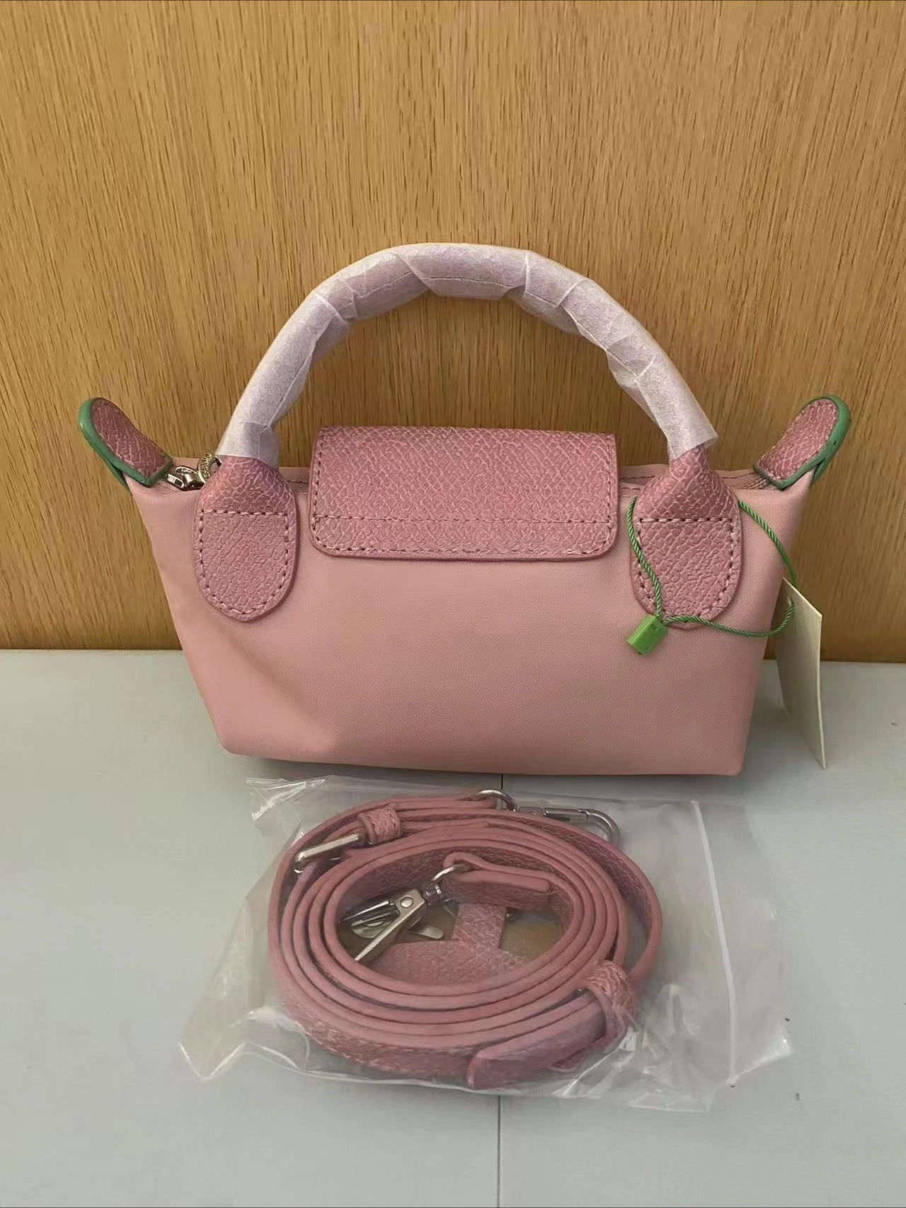 Non Punched Mini Nylon Dumpling Bag for Women, Multifunctional Spring and Autumn Gold Classic Shoulder Bag (049)