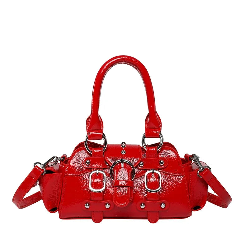 2025 New PU Square Shoulder & Crossbody Bags Solid Popularity Hot Trendy Stylish Design Y2K Style Handbags for Women Fashionable (033)