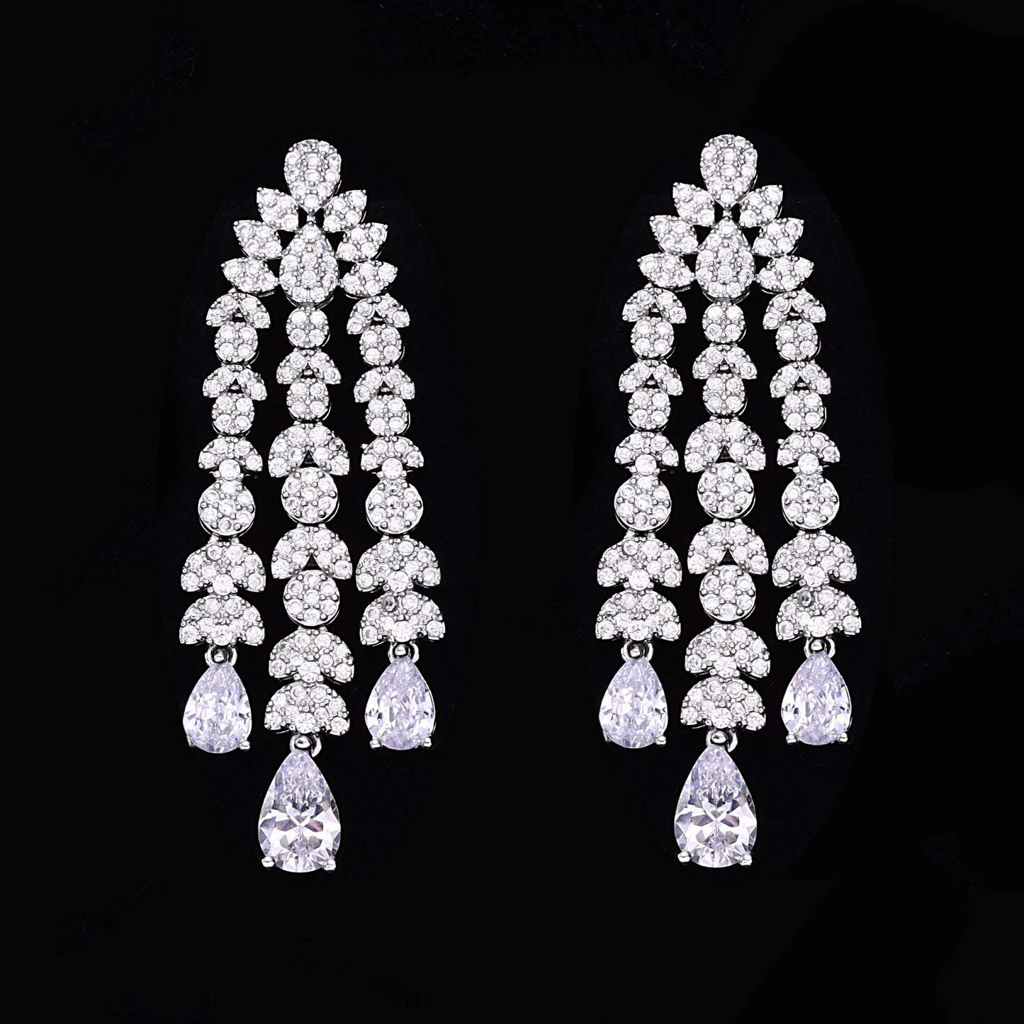 2024 Hot Selling 4-Piece Bride Wedding Jewelry Set with Cubic Zirconia Dubai Luxury Jewelry Set