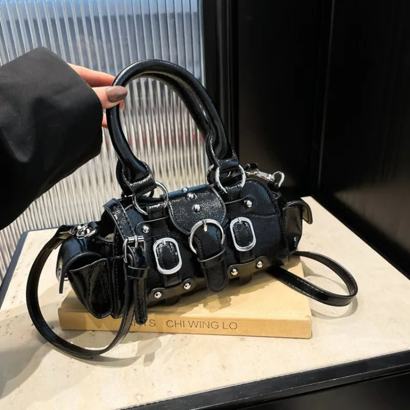 2025 New PU Square Shoulder & Crossbody Bags Solid Popularity Hot Trendy Stylish Design Y2K Style Handbags for Women Fashionable (033)