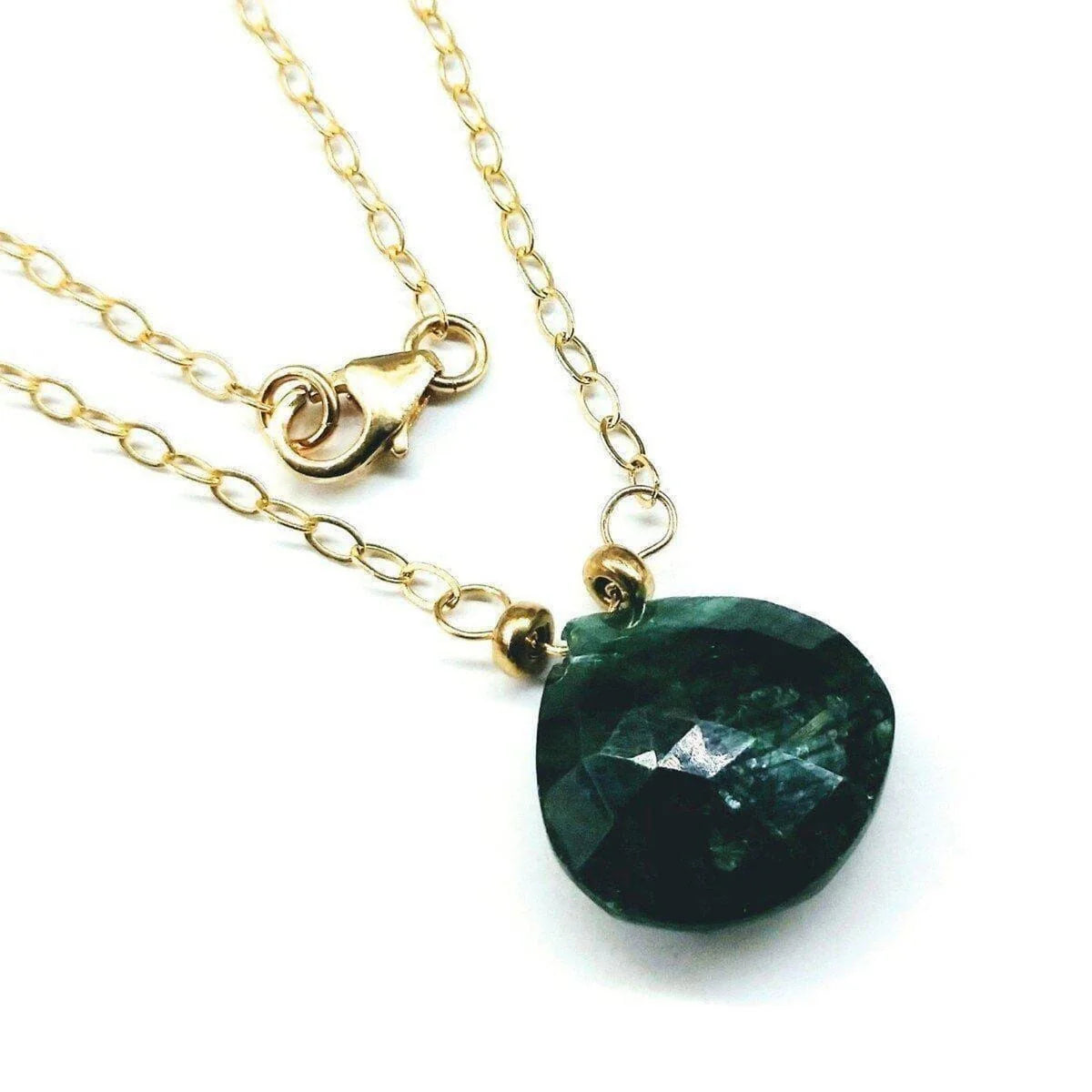 EmeraldDew Gold Drop Necklace