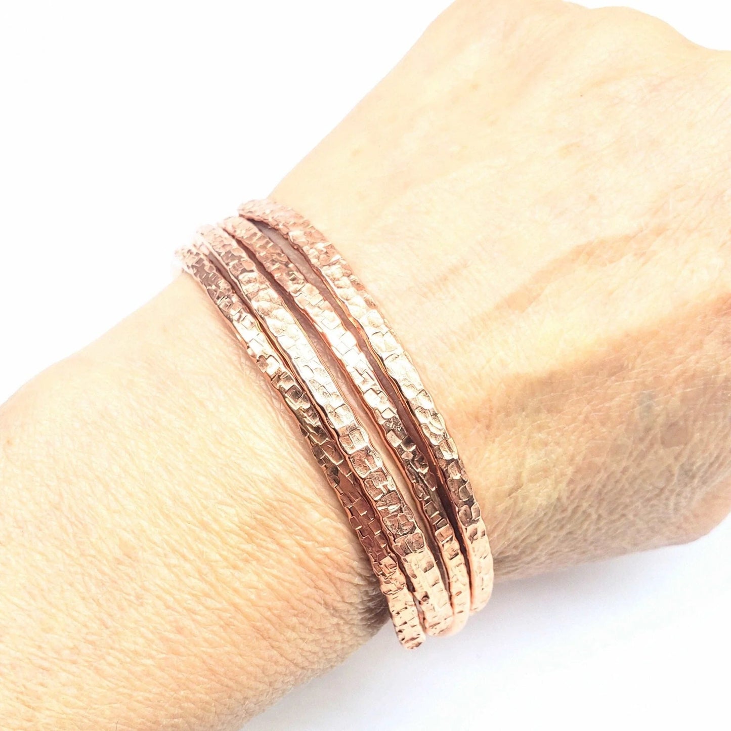 HarmonyLink Copper Bangle Set