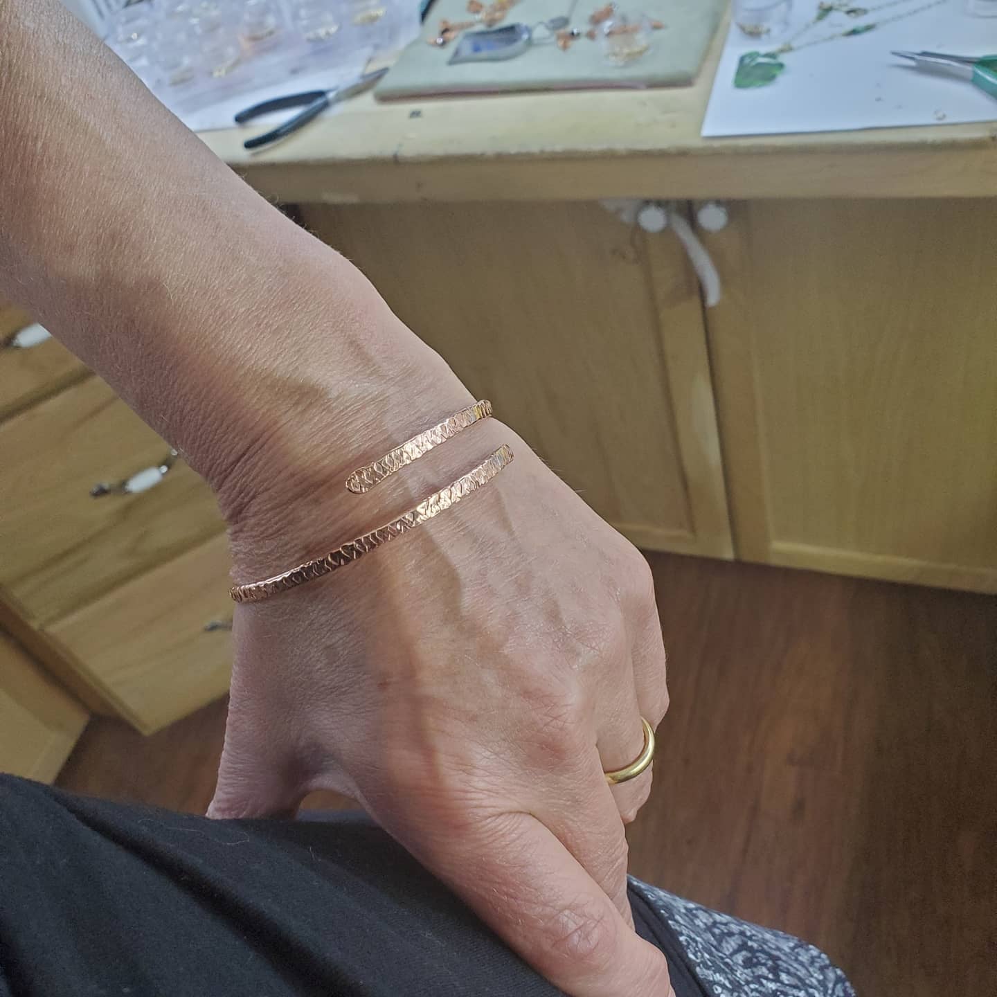 ForgedFlow Adjustable Copper Bangle