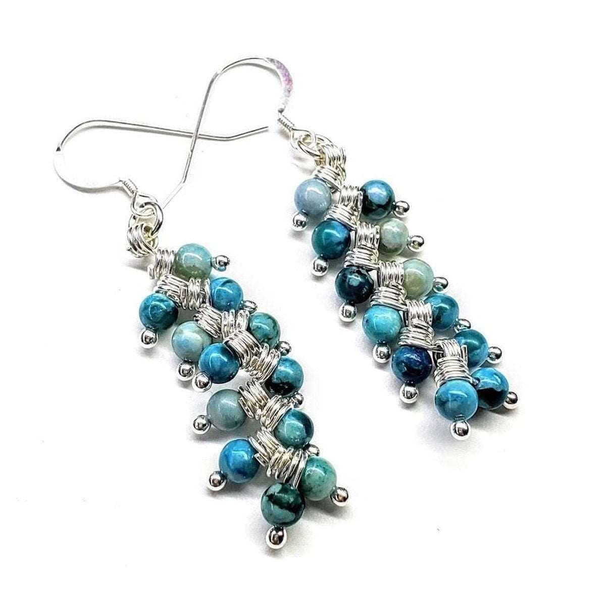 TVFame Turquoise Silver Earrings