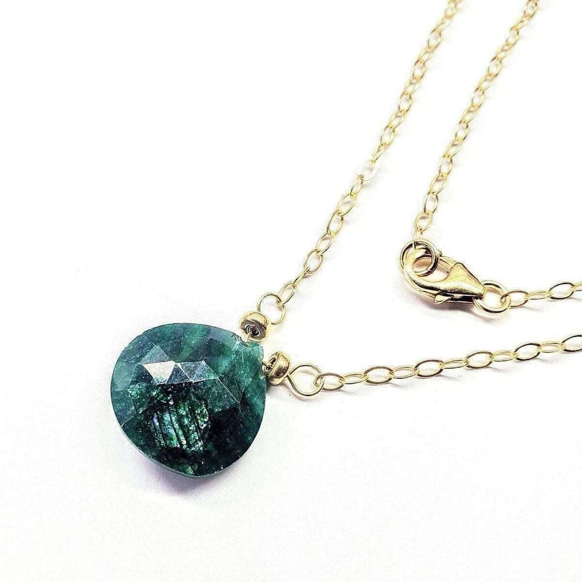 EmeraldDew Gold Drop Necklace