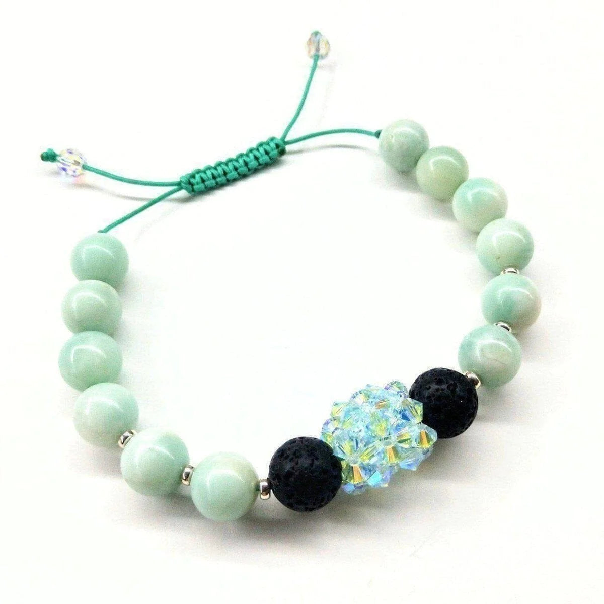 MintGlow Amazonite Lava Bracelet 