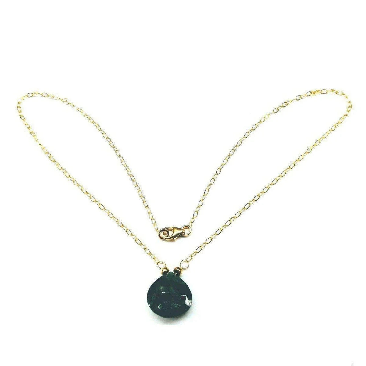 EmeraldDew Gold Drop Necklace