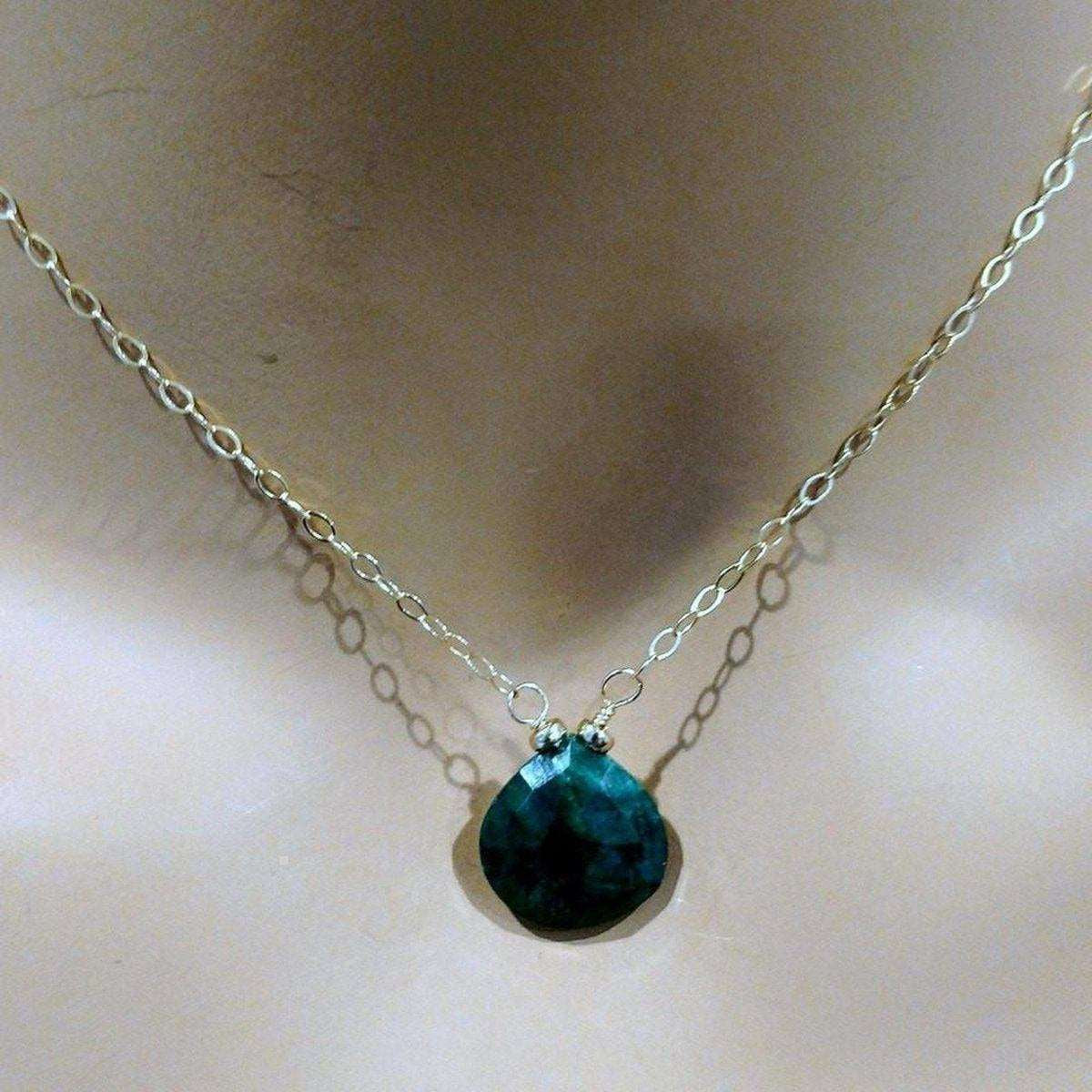 EmeraldDew Gold Drop Necklace