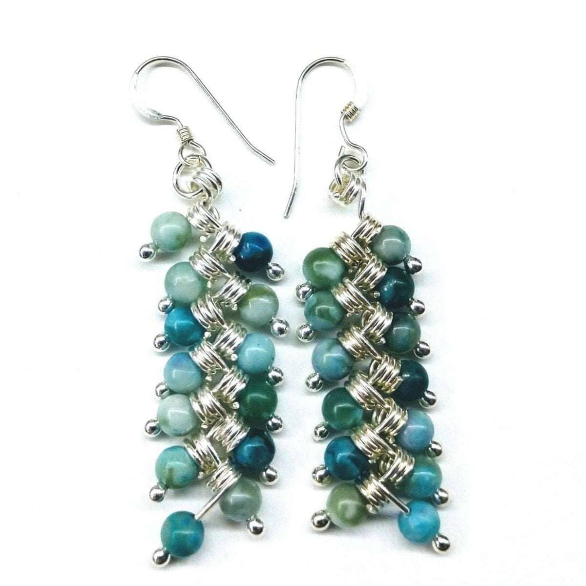 TVFame Turquoise Silver Earrings