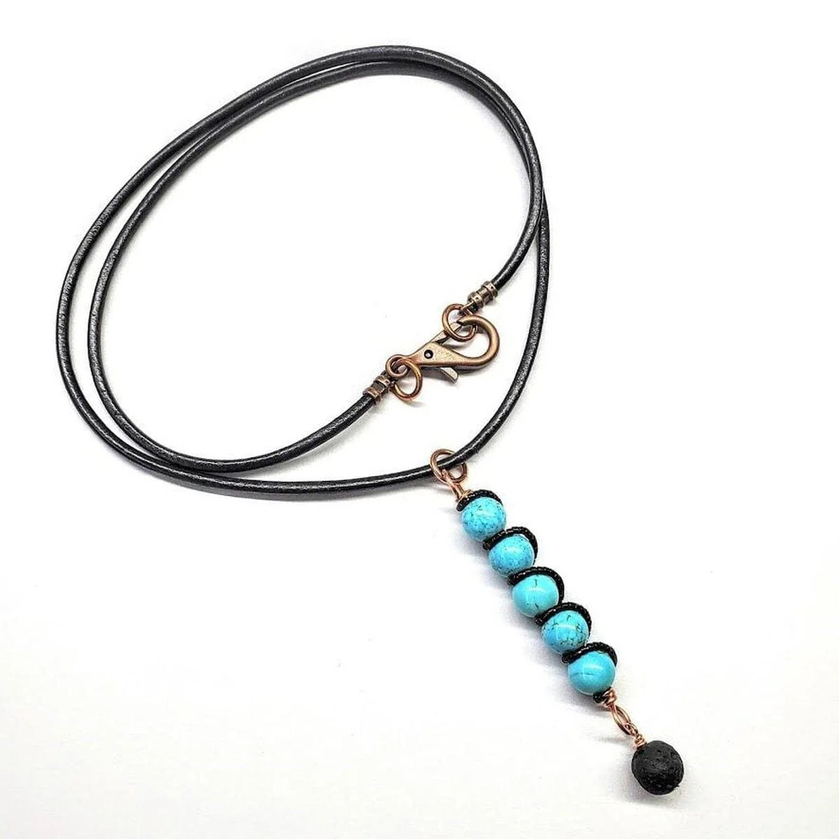 TerraSpiral Turquoise Pendant