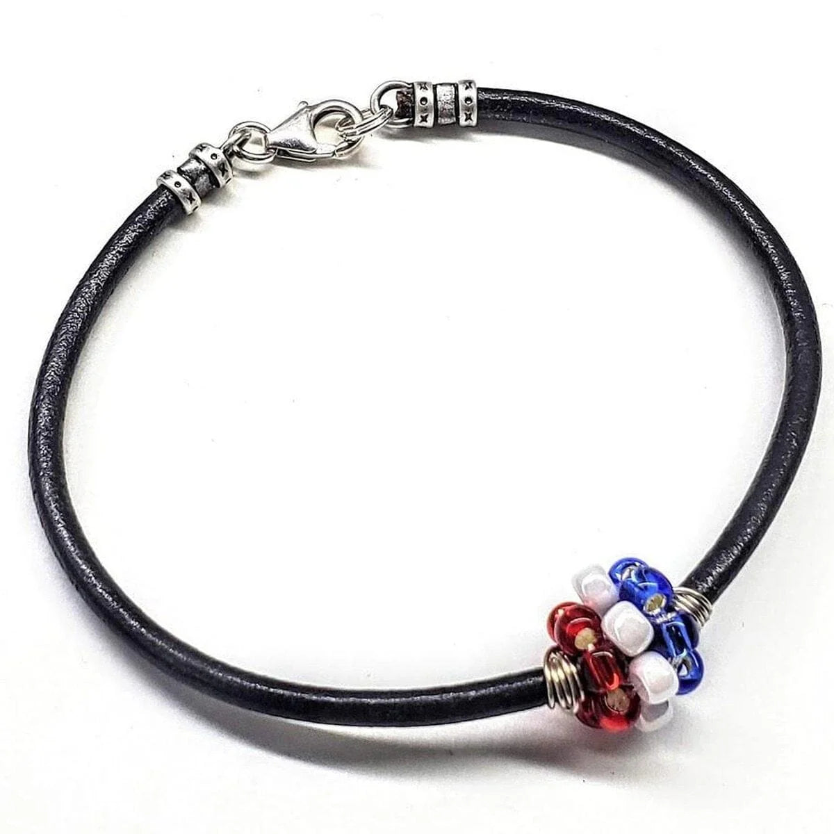 Patriot Charm Leather Bracelet 🇺🇸