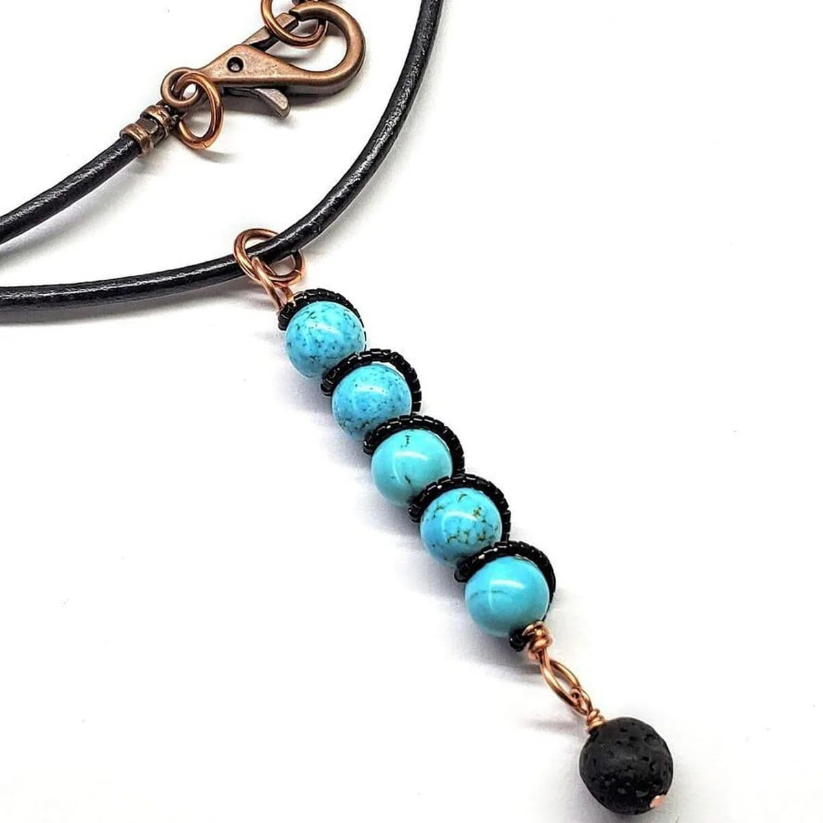 TerraSpiral Turquoise Pendant