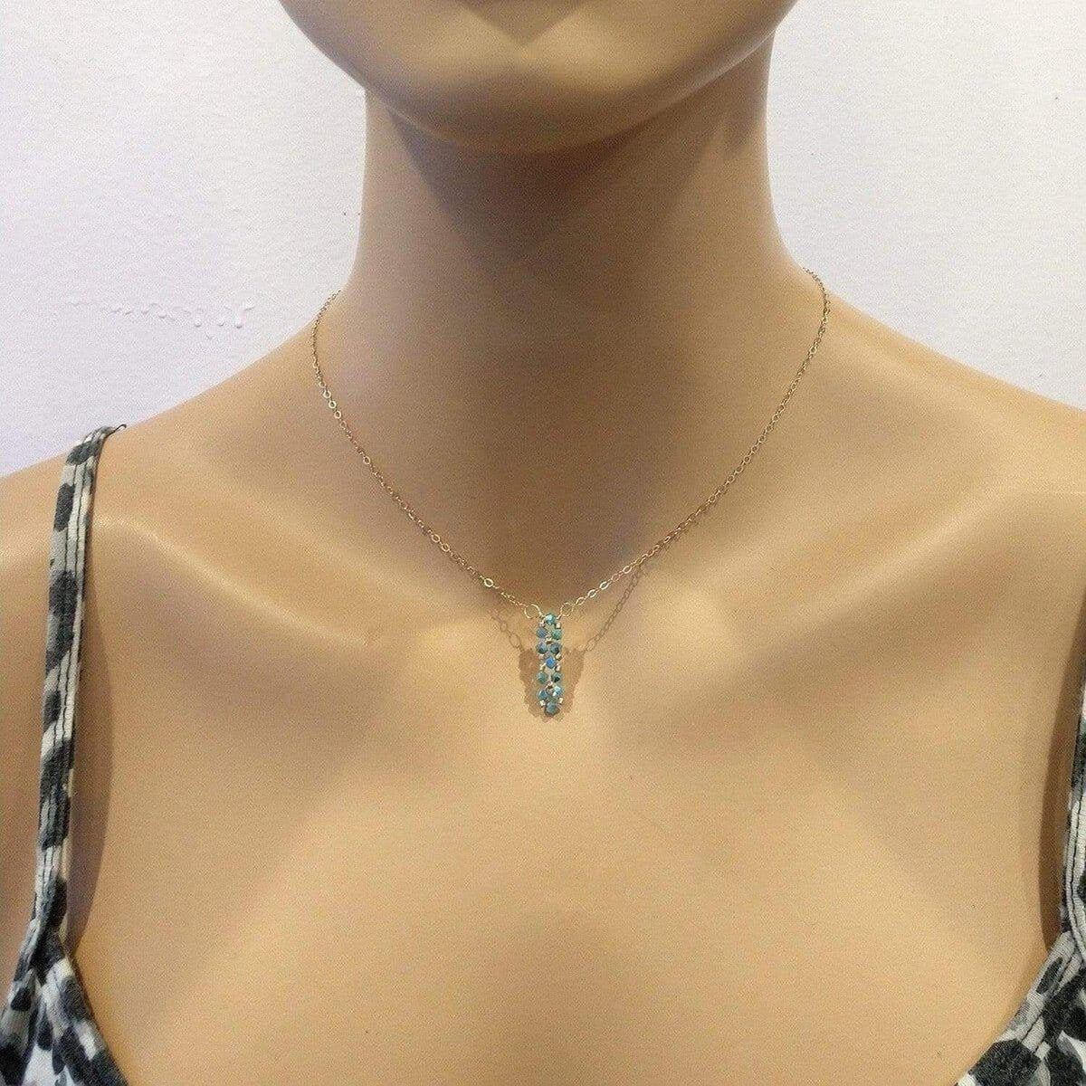 SugarGlitz Crystal Bar Necklace